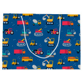 Grand Sac Cadeau Motif de déplacement de construction mûre (Dos)