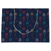 Grand Sac Cadeau Motif de dessin sur le poisson (Devant)