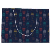 Grand Sac Cadeau Motif de dessin sur le poisson (Dos)