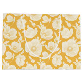 Grand Sac Cadeau Motif de fleur d'or (Dos)