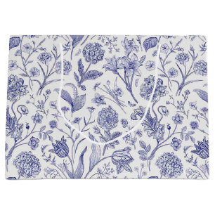 Grand Sac Cadeau Motif de fleurs