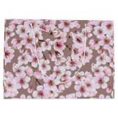 Grand Sac Cadeau Motif de fleurs de cerisiers (Dos)