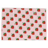 Grand Sac Cadeau Motif de fraise rouge sucrée (Dos)