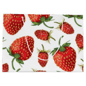 Grand Sac Cadeau Motif de fraises (Dos)