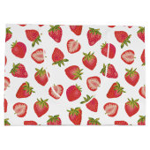 Grand Sac Cadeau Motif de fraises d'été (Dos)
