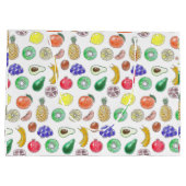 Grand Sac Cadeau Motif de fruits (Dos)