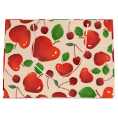 Grand Sac Cadeau Motif de fruits de cerises mignonnes (Devant)