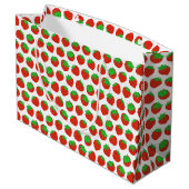 Grand Sac Cadeau Motif de fruits d'été aux fraises rouges (Dos Angle)