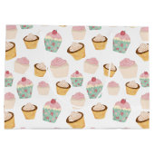 Grand Sac Cadeau Motif de gâteau cupcake (Dos)