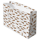 Grand Sac Cadeau Motif de jolies fourmis (Dos Angle)