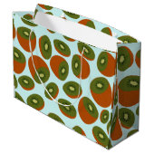 Grand Sac Cadeau Motif de Kiwifruit (Dos Angle)
