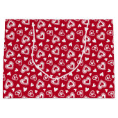 Grand Sac Cadeau Motif de la Saint Valentin (Devant)