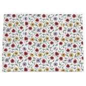 Grand Sac Cadeau Motif de marguerite dans le style de stylo et d'en (Devant)
