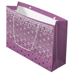 Grand Sac Cadeau Motif de métamorphose florale
