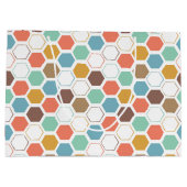 Grand Sac Cadeau Motif de module de ruche d'abeille (Dos)