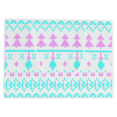 Grand Sac Cadeau Motif de Noël (Dos)