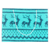 Grand Sac Cadeau Motif de Noël nordique (Dos)