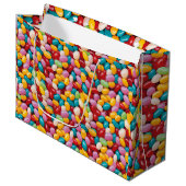 Grand Sac Cadeau Motif de Pâques Jelly Bean (Devant Angle)