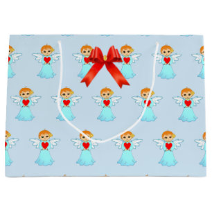 Grand Sac Cadeau Motif de petit ange mignon