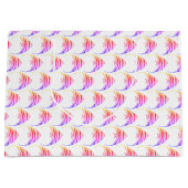 Grand Sac Cadeau Motif de poisson rose mignon (Devant)