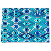 Grand Sac Cadeau Motif de protection des yeux mal (Devant)