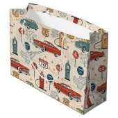 Grand Sac Cadeau Motif de road trip vintage (2) (Dos Angle)