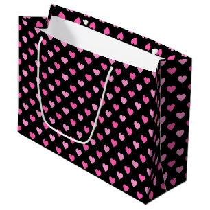 Grand Sac Cadeau Motif de sensibilisation au cancer du sein Cœur Ro