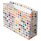 Grand Sac Cadeau Motif de structure moléculaire (Dos Angle)