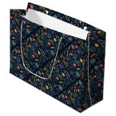 Grand Sac Cadeau Motif de vacances Foliage (Devant Angle)