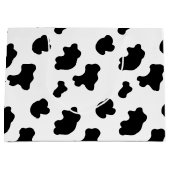 Grand sac cadeau motif de vache country (Devant)