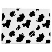 Grand sac cadeau motif de vache country (Dos)