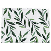 Grand Sac Cadeau Motif des branches d'aquarelle (Dos)