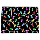 Grand Sac Cadeau Motif des lumières de Noël (Devant)