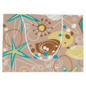 Grand Sac Cadeau Motif d'été (Dos)