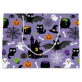 Grand Sac Cadeau Motif d'Halloween (Devant)