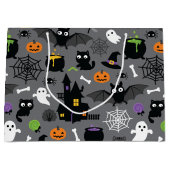 Grand Sac Cadeau Motif d'Halloween (Devant)