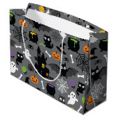 Grand Sac Cadeau Motif d'Halloween (Dos Angle)