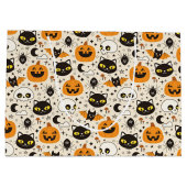Grand Sac Cadeau Motif d'Halloween rétro (Dos)
