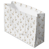 Grand Sac Cadeau Motif d'oie blanche mignonne (Dos Angle)