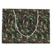 Grand Sac Cadeau Motif du camouflage vert militaire (Dos)