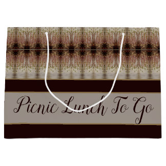 Grand Sac Cadeau Motif élégant décoratif