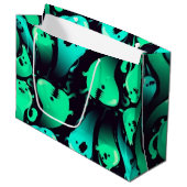 Grand Sac Cadeau Motif fantôme (Devant Angle)