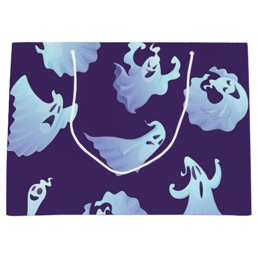 Grand Sac Cadeau Motif fantôme (Devant)