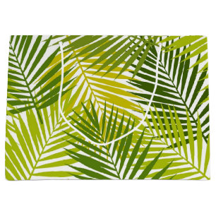 Grand Sac Cadeau motif feuille