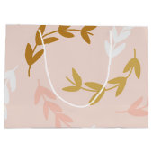 GRAND SAC CADEAU MOTIF FEUILLE 4 (Dos)