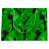 Grand Sac Cadeau Motif feuille de banane (Devant)