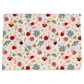 Grand Sac Cadeau Motif Fleur sauvage Ladybug (Devant)