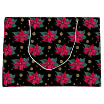 Motif floral élégant de poinsettia
