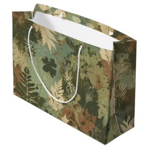 Grand Sac Cadeau Motif Florest