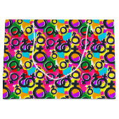 Grand Sac Cadeau Motif Gay pride de Neon (Devant)